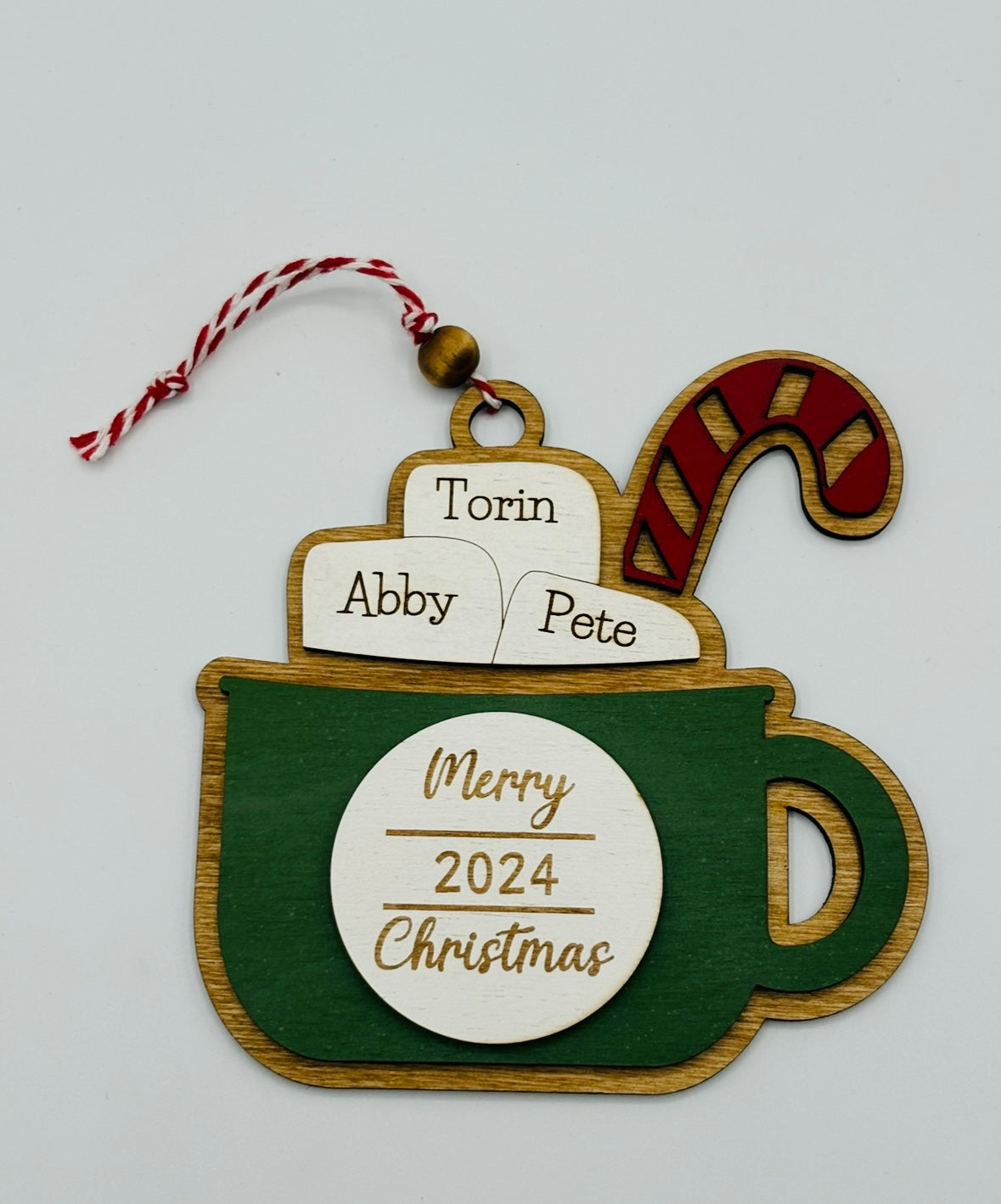 Cocoa Mug Family Ornament