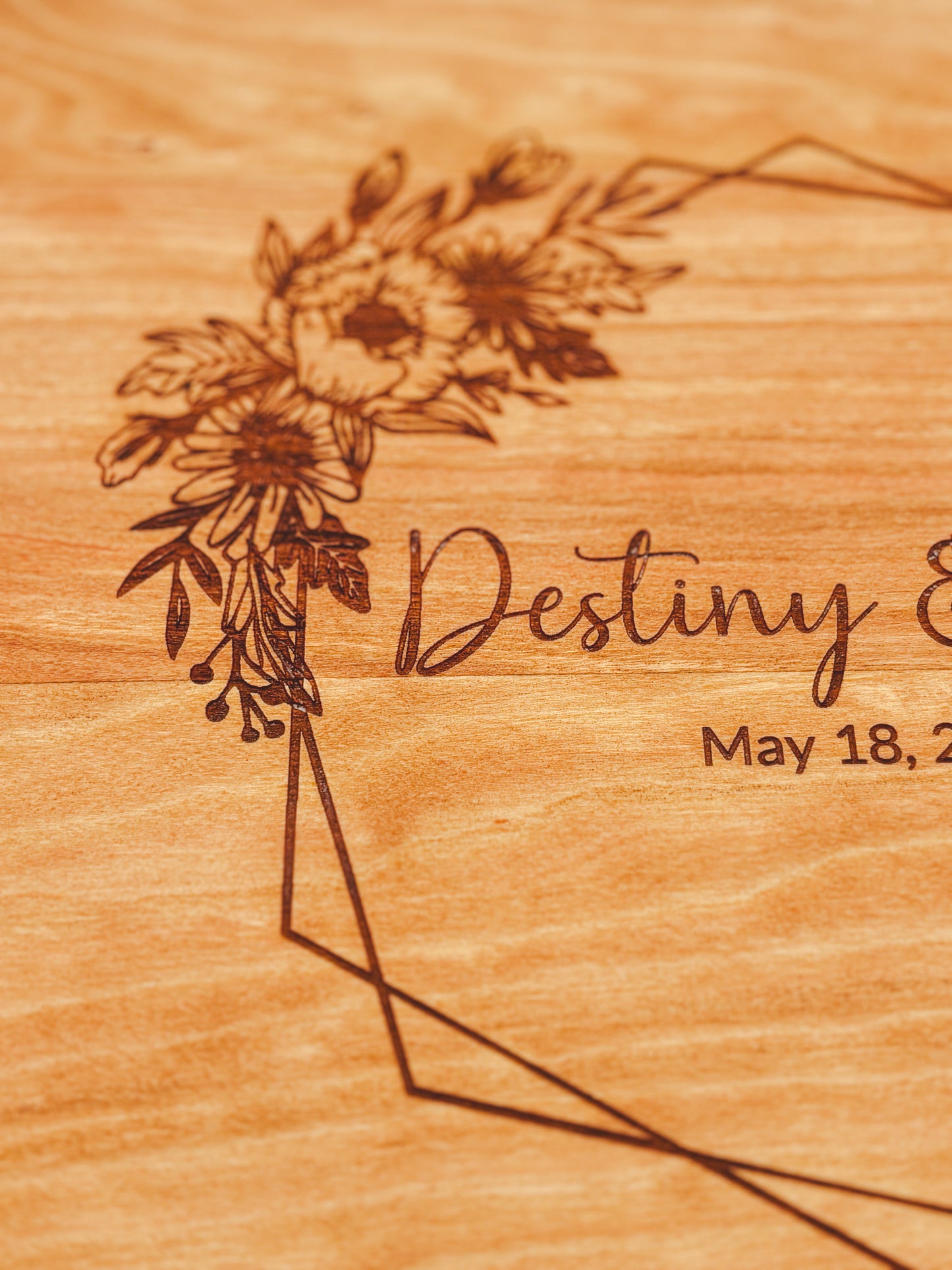 Cherry and walnut cutting board