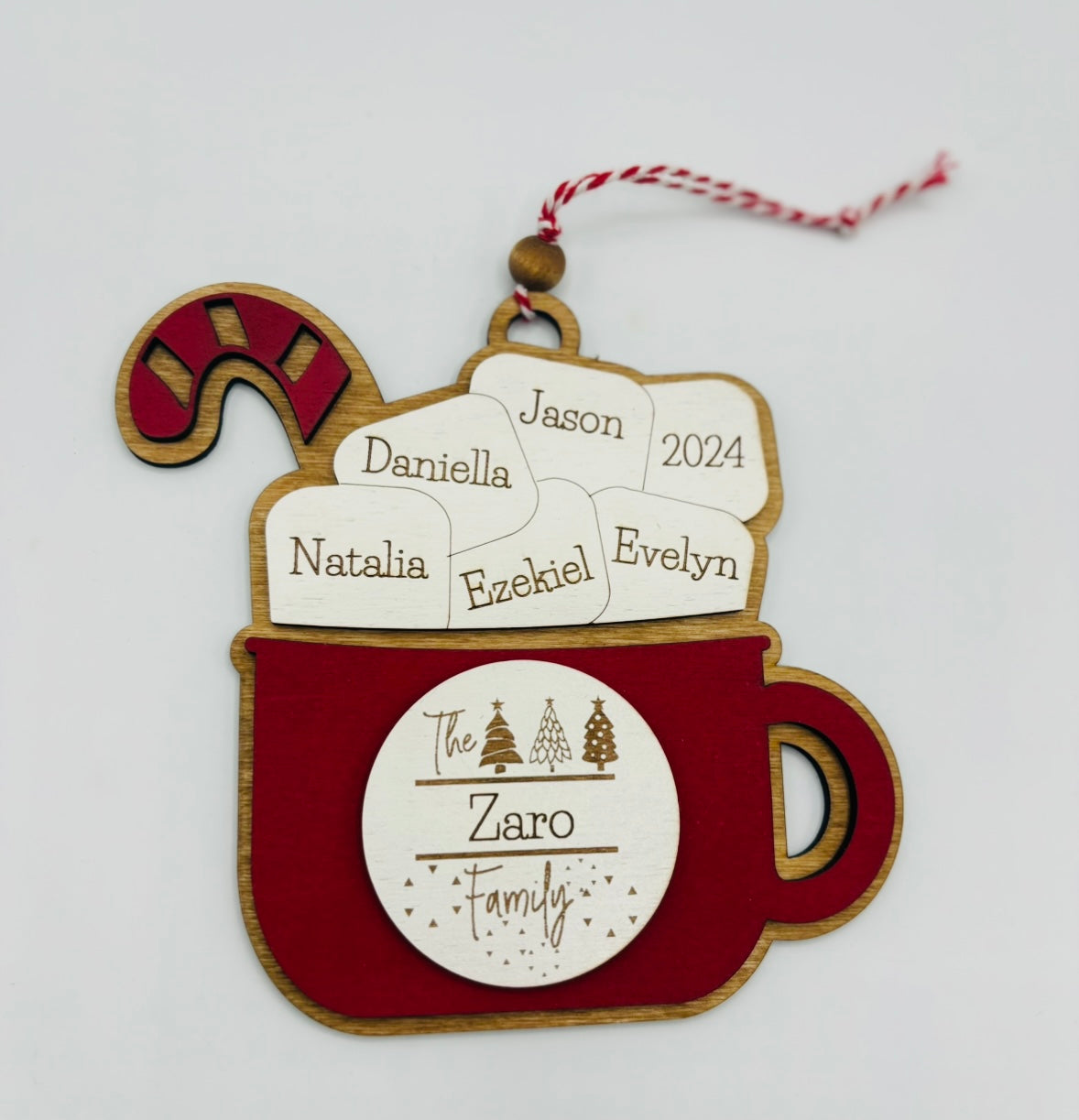 Cocoa Mug Family Ornament