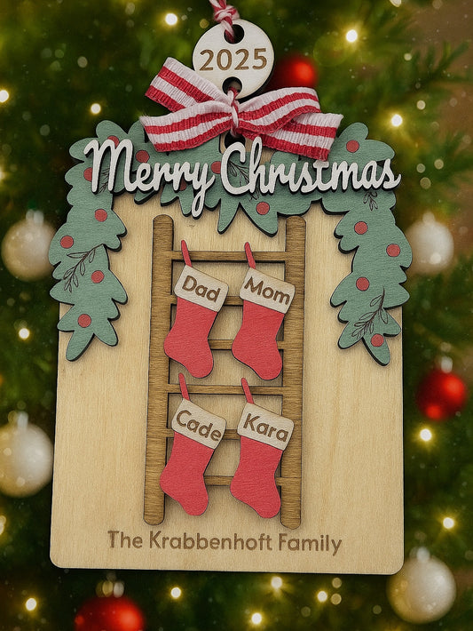 Stocking Ladder Ornament